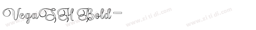 VegaSH Bold字体转换